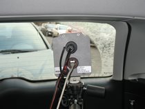 Pohled IR kamery z vozidla
